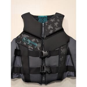 Hyperlite Women’s Life Vest - US Coast Guard Approved - SZ LG Blk W/Sea Turtles